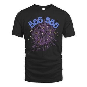 Sp5der 555 T-Shirt Black Vintage Effect Size Medium New In Packaging